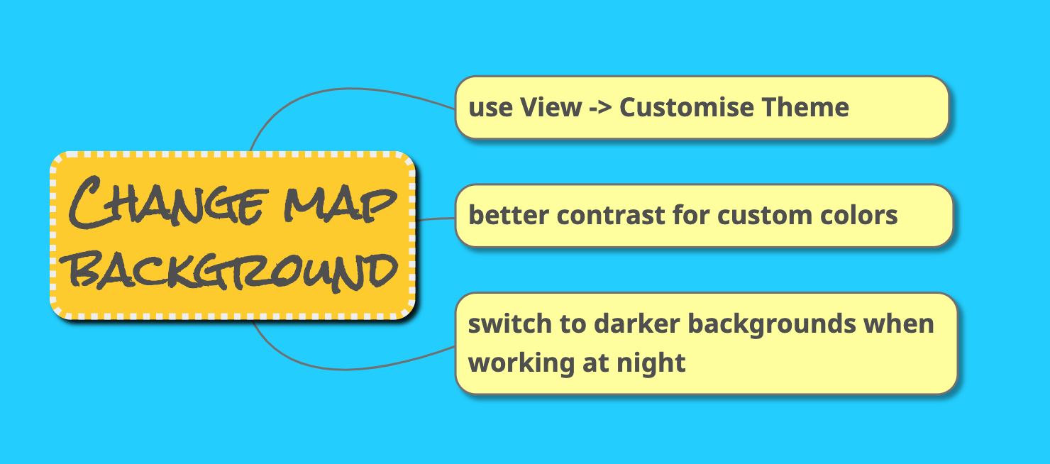 An example map with background set